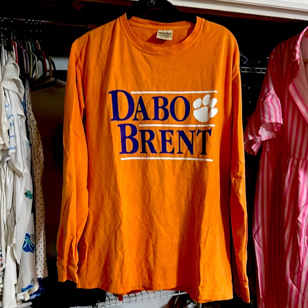 Clemson mens comfort color Dabo Brent tshirt